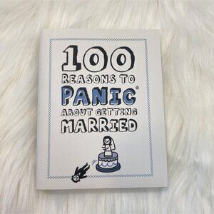 ⭐ 3/$15 100 Reasons To Panic About Getting Married Funny Hardcover Book